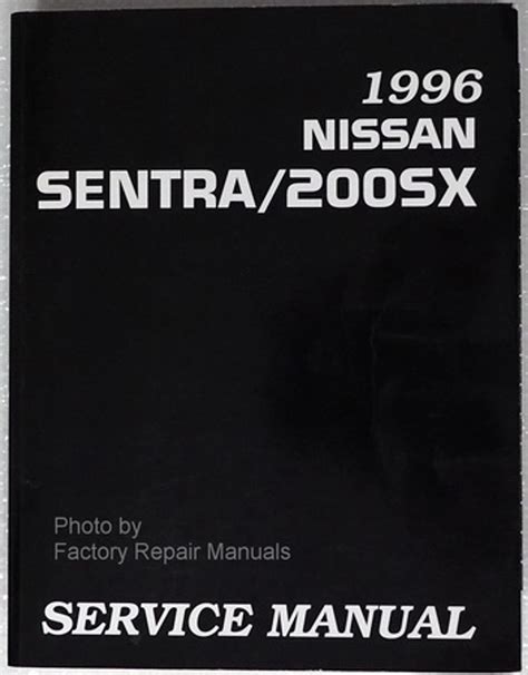 1996 Nissan Sentra 200sx Workshop Service Manual