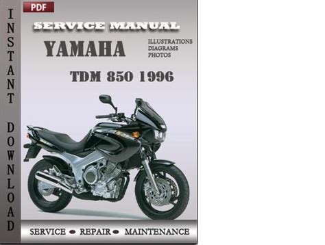 1996 Yamaha Tdm 850 Service Repair Manual