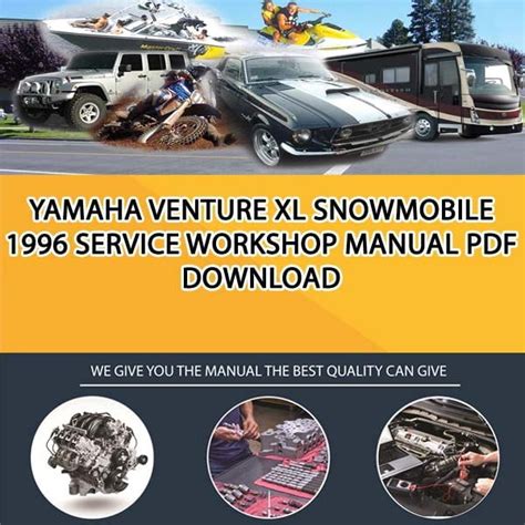 1996 Yamaha Venture Gt Xl Snowmobile Service Repair Maintenance Overhaul Workshop Manual