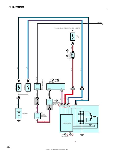 1996 lexus ls400 alternator wiring diagram schematic 