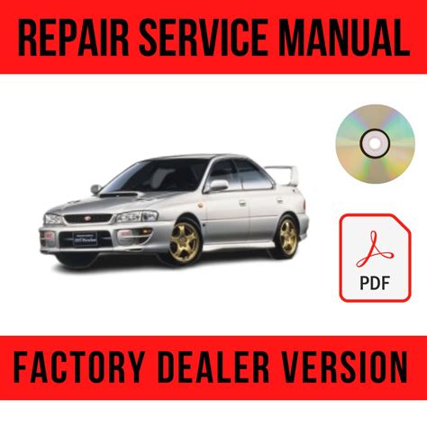 1997 1998 Subaru Impreza Wrx Service Repair Manual