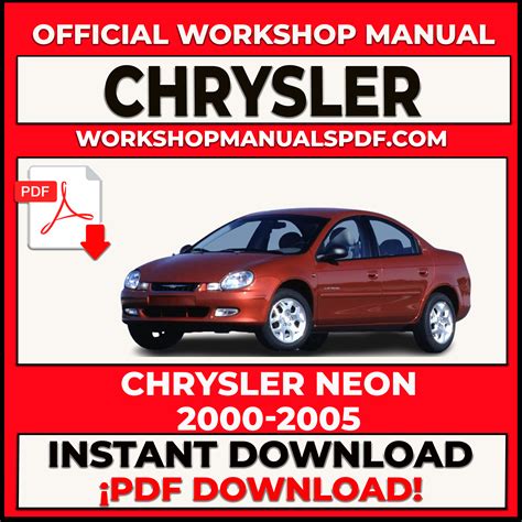 1997 1999 2000 2004 Dodge Neon Workshop Service Repair Manuals Collection