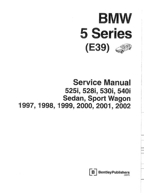 1997 2002 Bmw 5 Series E39 Service Manual Download