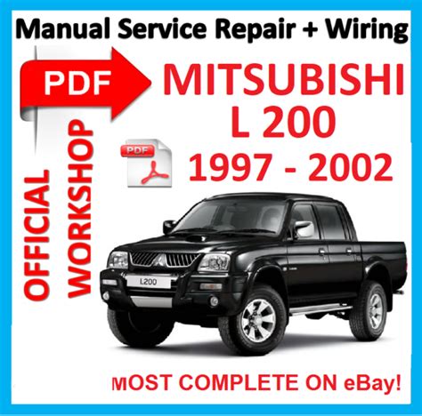 1997 2002 Mitsubishi L200 Triton Workshop Repair Service Manual Best Download