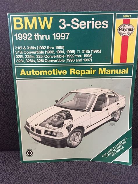 1997 Bmw 318is Service And Repair Manual