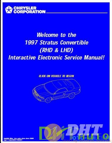 1997 Chrysler Stratus Convertible Rhd Lhd Service Repair Manual Download