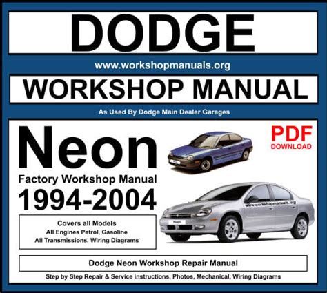 1997 Dodge Neon Workshop Service Repair Manual