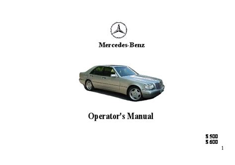 1997 Mercedes Benz S500 Service Repair Manual Software