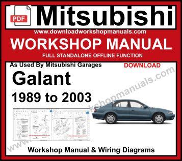 1997 Mitsubishi Galant Service Repair Workshop Manual