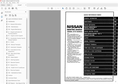 1997 Nissan Sentra Service Repair Manual Download