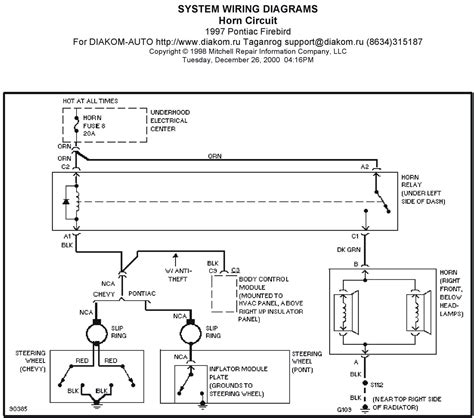 1997 Pontiac Firebird Manual and Wiring Diagram