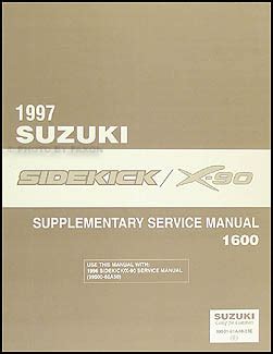 1997 Suzuki Sidekick Service Repair Manual Software