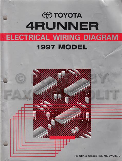 1997 Toyota 4runner Electrical Components Manual and Wiring Diagram