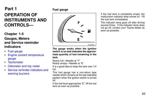 1997 Toyota Tercel Gauges Meters And Indicators Manual and Wiring Diagram