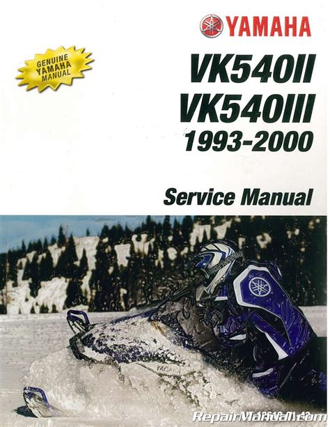 1997 Yamaha Vk540 Ii Iii Snowmobile Service Manual