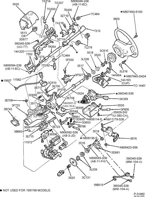 1997 ford f 150 steering column diagram 