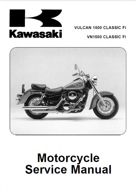 1998 1999 2000 2001 2002 2003 2004 Kawasaki Vulcan 1500 Classic Vn1500 Models Service Manual