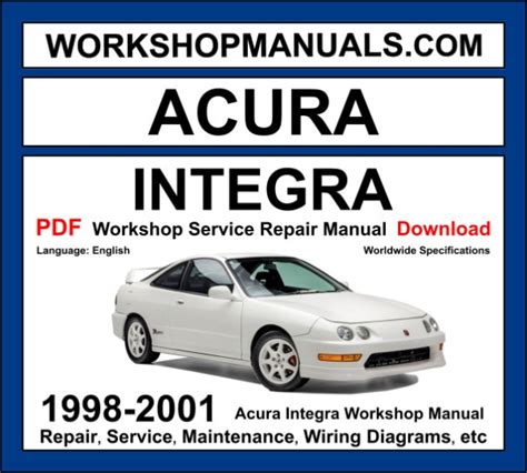 1998 2001 Honda Integra Service Workshop Manual