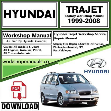 1998 2001 Hyundai Trajet Service Shop Manual Download