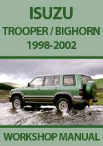 1998 2002 Isuzu Trooper Bighorn Ubs Factory Service Manual