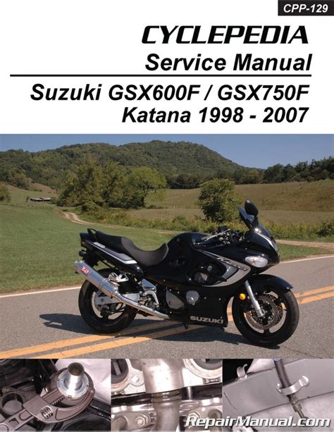 1998 2002 Suzuki Gsx600f 750f 750 Motorcycle Service Manual