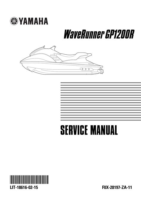 1998 2003 Yamaha Waverunner Service Manual Gp1200r