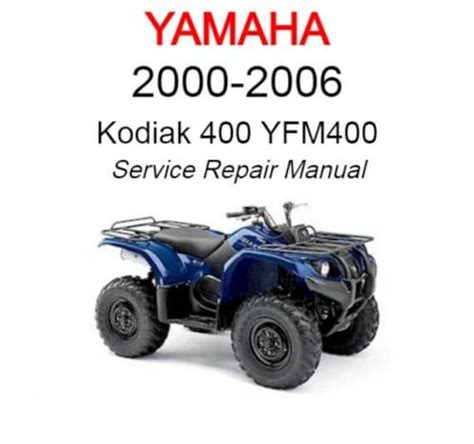 1998 2004 Yamaha Yfm400 Atv Factory Workshop Repair Service Manual