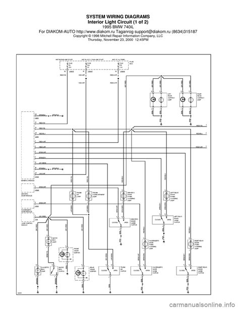 1998 BMW 740i Manual and Wiring Diagram