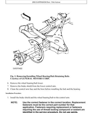 1998 Buick Park Avenue Service Repair Manual Software