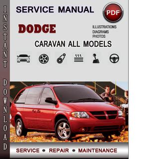 1998 Caravan Dodge Original Service Shop Manual