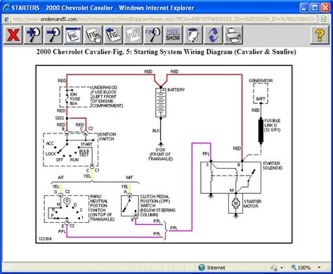 1998 Chevy Cavalier Ignition Wiring Diagram