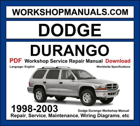 1998 Dodge Durango Factory Service Manual Download