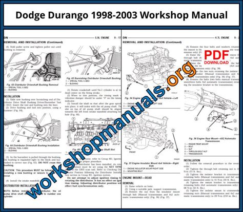 1998 Dodge Durango Original Service Manual