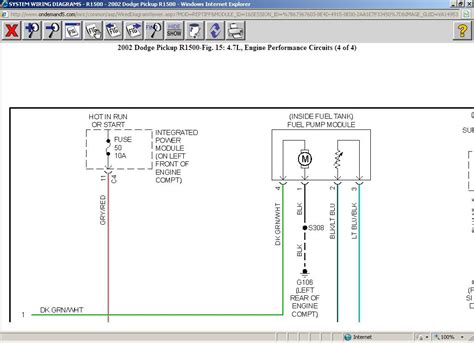 1998 Dodge Ram 2500 Fuel Pump Wiring Diagram