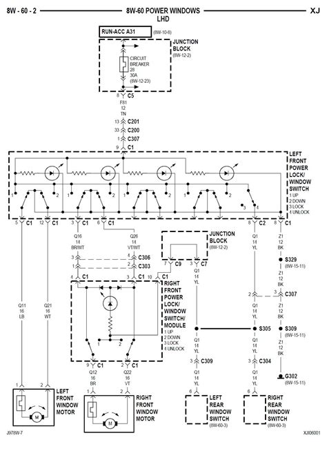 1998 Jeep Cherokee Window Wiring Diagram