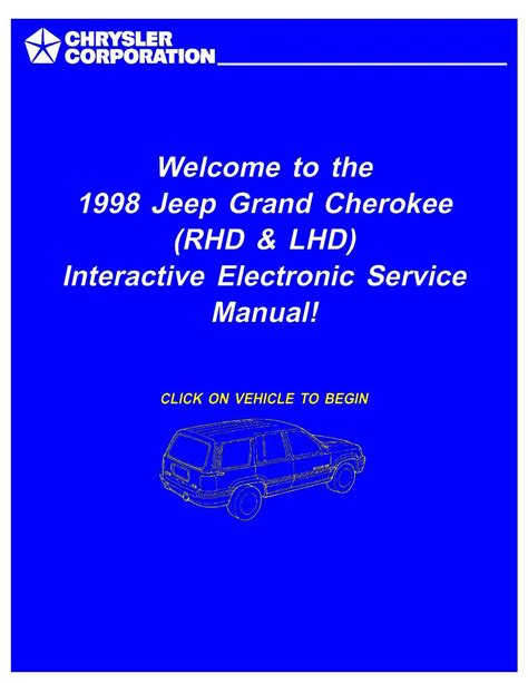 1998 Jeep Grand Cherokee Rhd Lhd Factory Service Manual