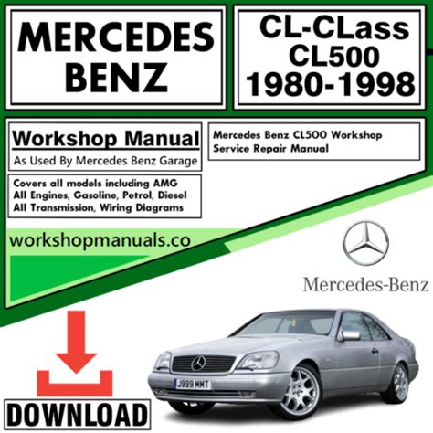 1998 Mercedes Cl500 Service Repair Manual 98