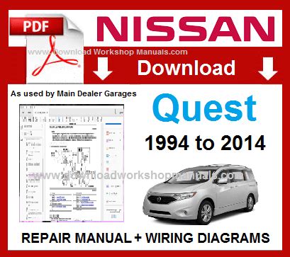 1998 Nissan Quest Service Repair Workshop Manual Do