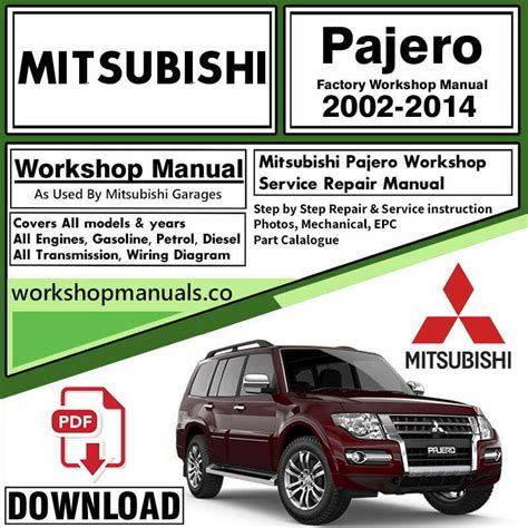 1998 Pajero Workshop Service Repair Manual Download