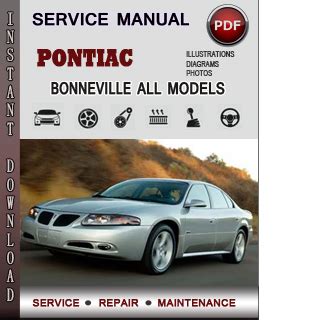 1998 Pontiac Bonneville Service Repair Manual Software