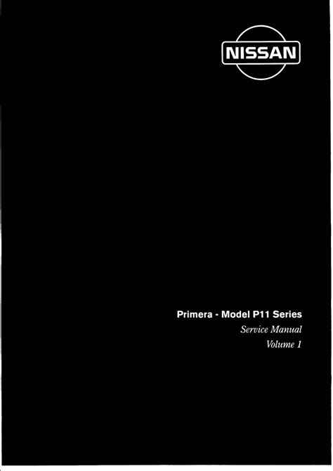 1998 Primera P11 Service And Repair Manual