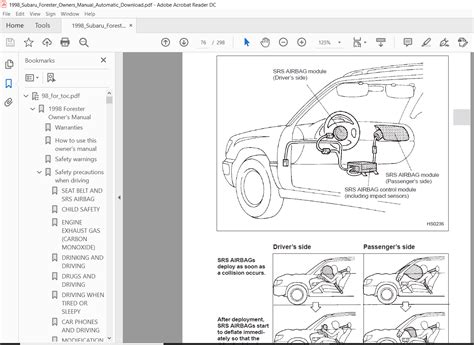 1998 Subaru Forester Service Repair Manual Software