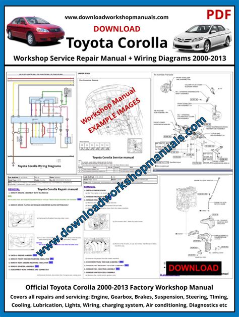 1998 Toyota Corolla Vehicle Maintenance And Care Manual and Wiring Diagram