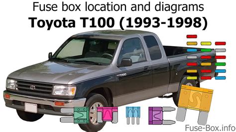 1998 Toyota T100 Information Before Driving Your Manual and Wiring Diagram