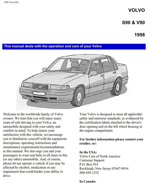 1998 Volvo S90 Service Repair Manual Software