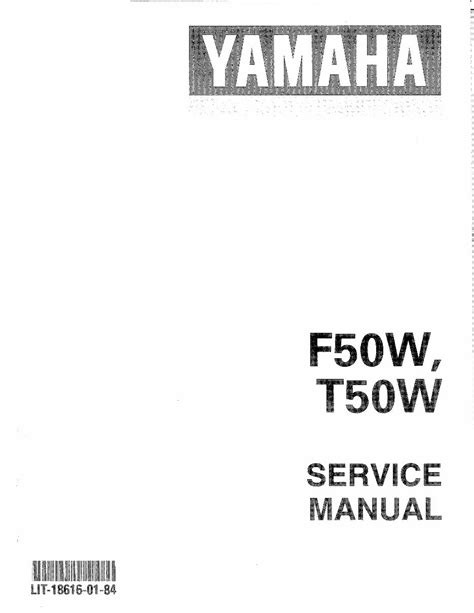 1998 Yamaha T50tlrw Outboard Service Repair Maintenance Manual Factory