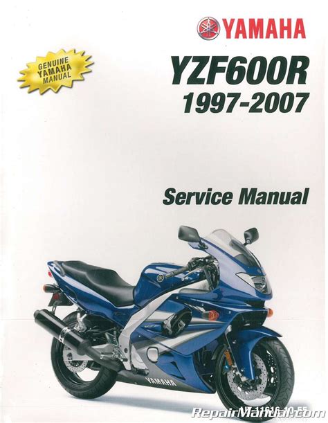 1998 Yamaha Yzf600r Combination Manual For Model Years 1997 2007