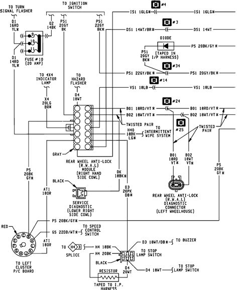 1998 dakota wiring diagram 