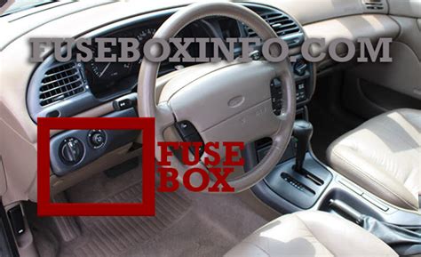 1998 ford contour fuse box location 