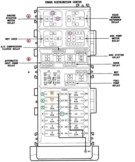 1998 jeep wrangler tj wiring diagram 